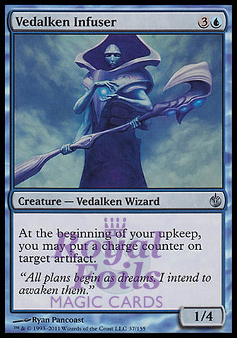 Vedalken Infuser 4x FOIL MBS MTG Mirrodin Besieged Uncommon 3 MINT + 1 NM blue