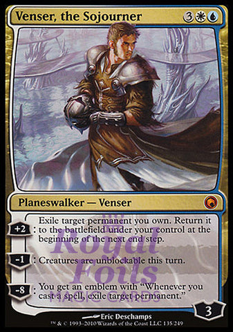 **1x FOIL Venser, the Sojourner** SOM MTG Scars of Mirrodin Mythic MINT white