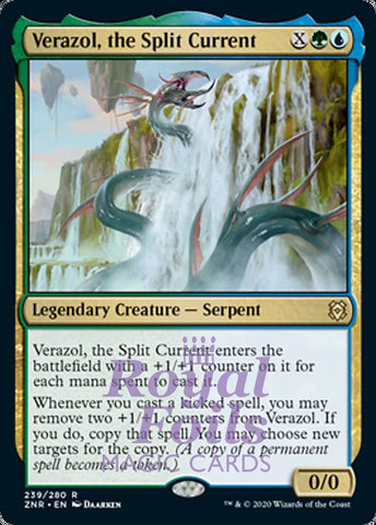Verazol, the Split Current 2x FOIL ZNR MTG Zendikar Rising Rare MINT green white