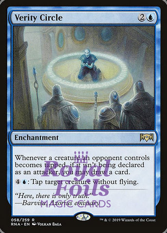 Verity Circle 1x FOIL RNA MTG Ravnica Allegiance Rare MINT blue
