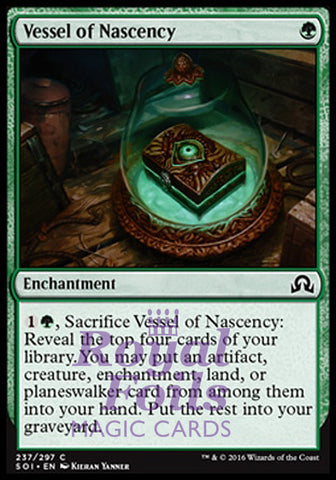 **4x FOIL Vessel of Nascency** SOI MTG Shadows Over Innistrad Common MINT green