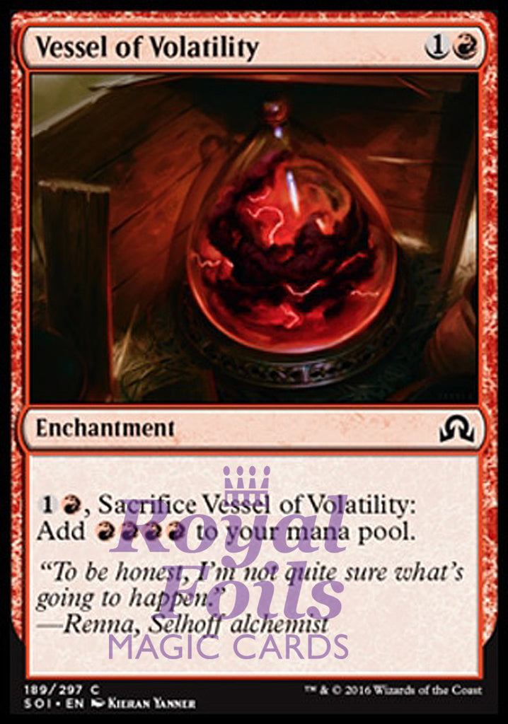 **2x FOIL Vessel of Volatility** SOI MTG Shadows Over Innistrad Common MINT red