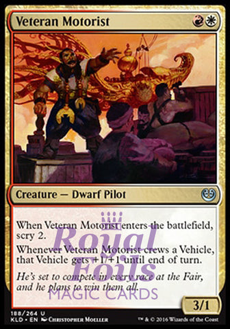 **2x FOIL Veteran Motorist** KLD MTG Kaladesh Uncommon MINT red white