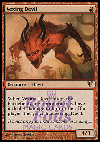 Vexing Devil 1x FOIL AVR MTG Avacyn Restored Rare NM red