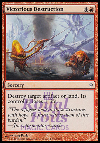 Victorious Destruction 4x FOIL NPH MTG New Phyrexia Common MINT red