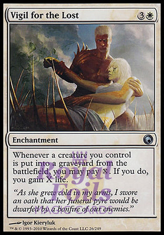 Vigil for the Lost 2x FOIL SOM MTG Scars of Mirrodin Uncommon MINT white