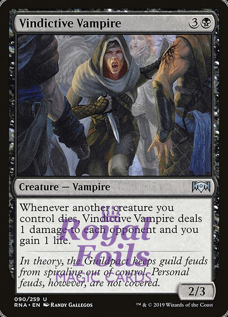 **1x FOIL Vindictive Vampire** RNA MTG Ravnica Allegiance Uncommon MINT black