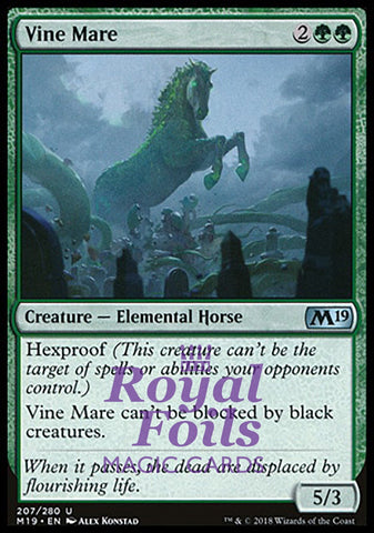 Vine Mare 2x FOIL M19 MTG Core Set 2019 Uncommon MINT green