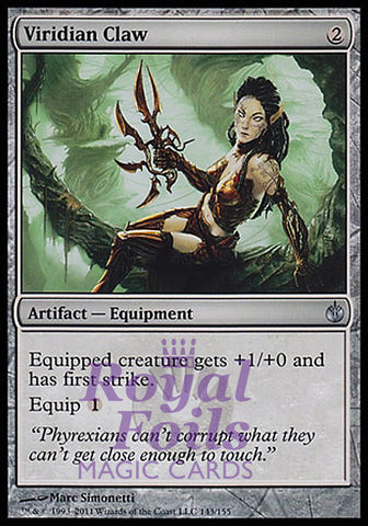 Viridian Claw 2x FOIL MBS MTG Mirrodin Besieged Uncommon MINT artifact