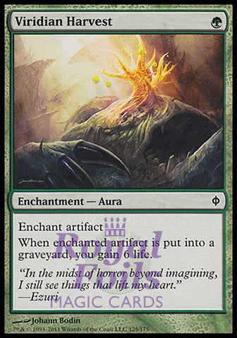 Viridian Harvest 4x FOIL NPH MTG New Phyrexia Common MINT green