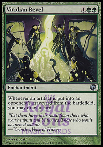 Viridian Revel 1x FOIL SOM MTG Scars of Mirrodin Uncommon NM green