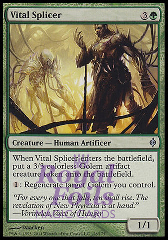 Vital Splicer 1x FOIL NPH MTG New Phyrexia Uncommon MINT green