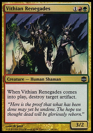 Vithian Renegades 2x FOIL ARB MTG Alara Reborn Uncommon MINT red green