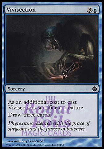 Vivisection 4x FOIL MBS MTG Mirrodin Besieged Common MINT blue