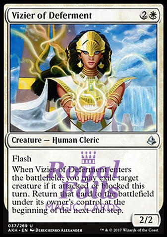 Vizier of Deferment 2x FOIL AKH MTG Amonkhet Uncommon MINT white