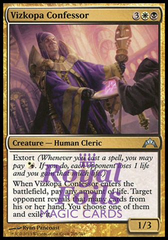 Vizkopa Confessor 4x FOIL GTC MTG Gatecrash Uncommon 3 MT 1 NM white black