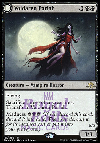 Voldaren Pariah // Abolisher of Bloodlines 1x FOIL EMN MTG Eldritch Moon Rare VF black
