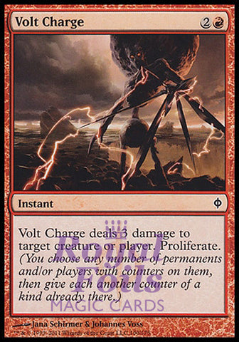 Volt Charge 2x FOIL NPH MTG New Phyrexia Common MINT red