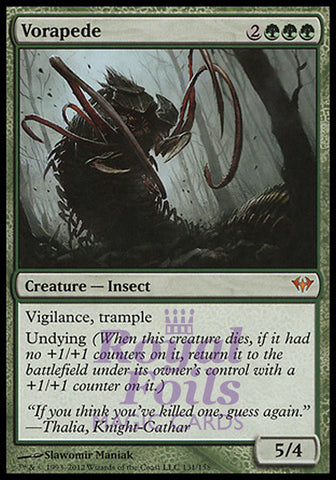 Vorapede 1x FOIL DKA MTG Dark Ascension Mythic NM green