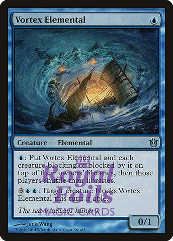 Vortex Elemental 2x FOIL BNG MTG Born of the Gods Uncommon MINT blue