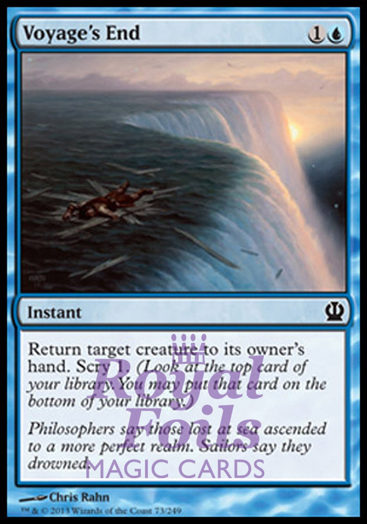 Voyage's End 4x FOIL THS MTG Theros Common MINT blue