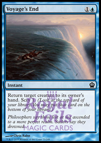 Voyage's End 4x FOIL THS MTG Theros Common MINT blue