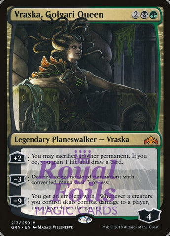 **1x FOIL Vraska Golgari Queen** GRN MTG Guilds of Ravnica Mythic MINT black green