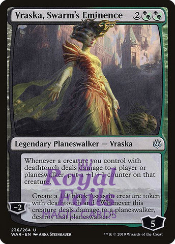 Vraska, Swarm's Eminence 3x FOIL WAR MTG War of the Spark Uncommon MINT black green