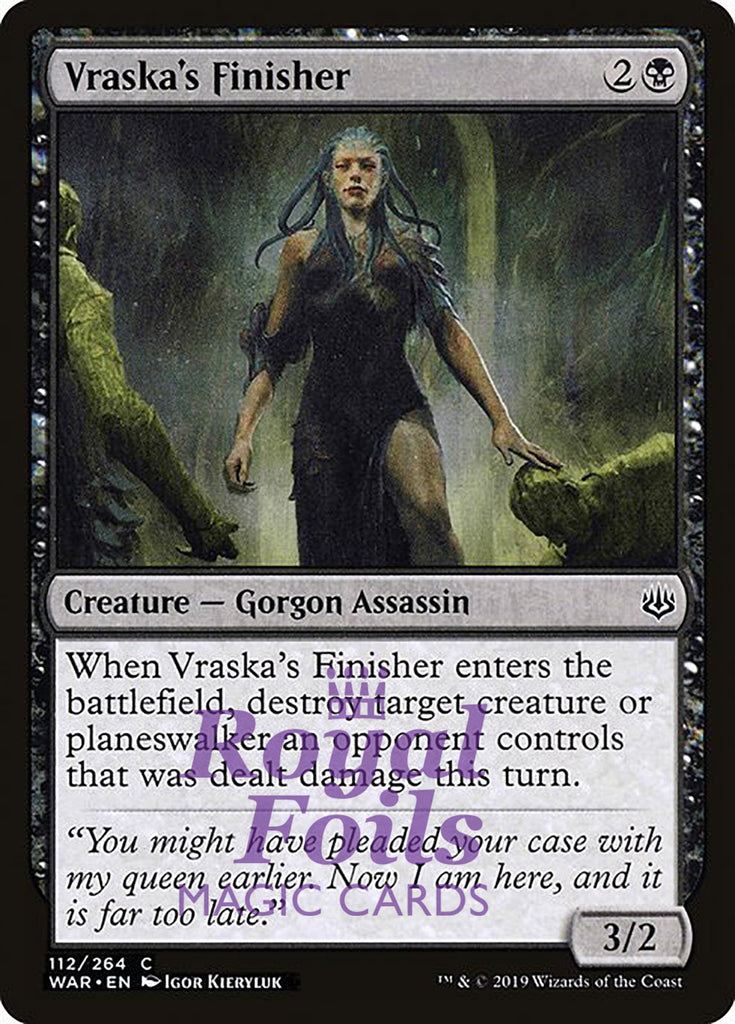 Vraska's Finisher 3x FOIL WAR MTG War of the Spark Common MINT black