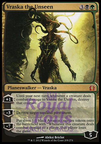 **1x FOIL Vraska the Unseen** RTR MTG Return to Ravnica Mythic MINT black green