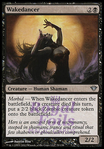 Wakedancer 2x FOIL DKA MTG Dark Ascension Uncommon MINT black