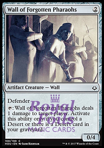 Wall of Forgotten Pharaohs 4x FOIL HOU MTG Hour of Devastation Common MINT artifact