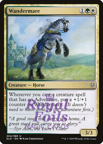 Wandermare 4x FOIL ELD MTG Throne of Eldraine Uncommon MINT green white