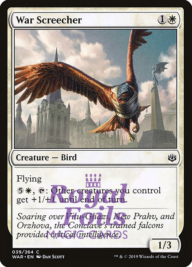 War Screecher 3x FOIL WAR MTG War of the Spark Common MINT white