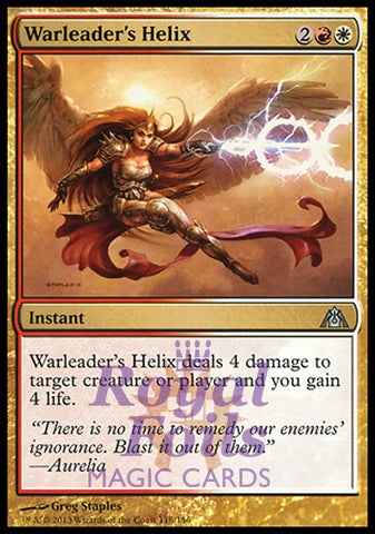 Warleader's Helix 2x FOIL DGM MTG Dragon's Maze Uncommon MINT red white