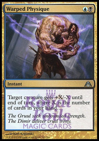 Warped Physique 2x FOIL DGM MTG Dragon's Maze Uncommon MINT blue black