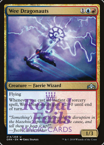 Wee Dragonauts 2x FOIL GRN MTG Guilds of Ravnica Uncommon MINT blue red