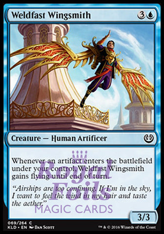 Weldfast Wingsmith 4x FOIL KLD MTG Kaladesh Common MINT blue