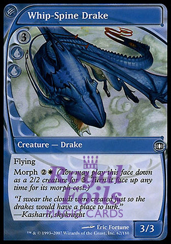 **4x FOIL Whip-Spine Drake** FUT MTG Future Sight Common NM+ blue