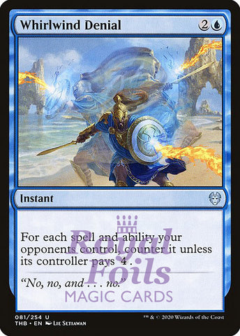 Whirlwind Denial 4x FOIL THB MTG Theros Beyond Death Uncommon MINT blue