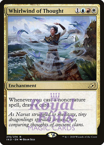 Whirlwind of Thought 1x FOIL IKO MTG Ikoria Rare MINT blue red white
