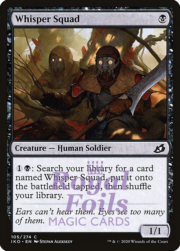 Whisper Squad 4x FOIL IKO MTG Ikoria Common MINT black