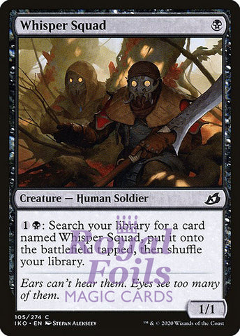 Whisper Squad 4x FOIL IKO MTG Ikoria Common MINT black