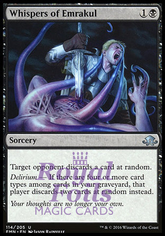 Whispers of Emrakul 1x FOIL EMN MTG Eldritch Moon Uncommon MINT black