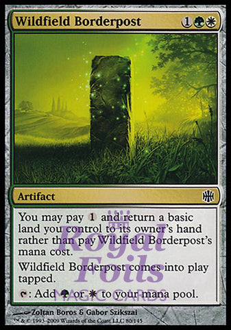 Wildfield Borderpost 2x FOIL ARB MTG Alara Reborn Common MINT green white