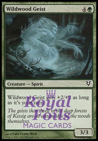 **3x FOIL Wildwood Geist** AVR MTG Avacyn Restored Common MINT green