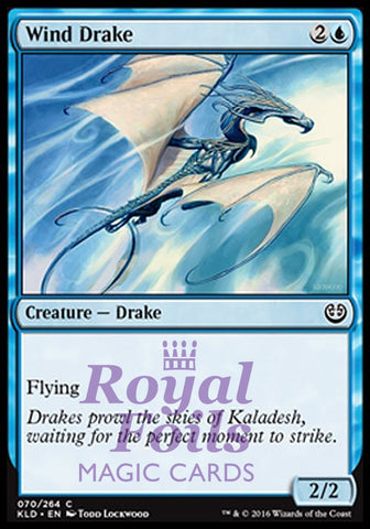 **4x FOIL Wind Drake** KLD MTG Kaladesh Common MINT blue