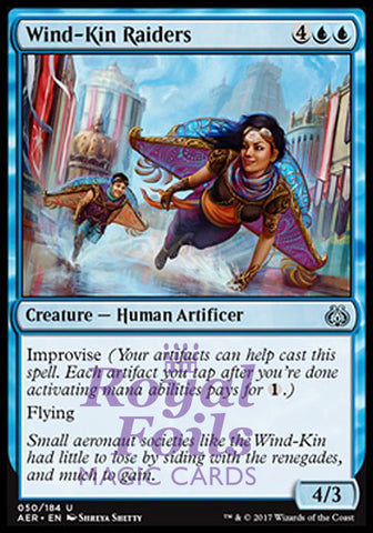 Wind-Kin Raiders 4x FOIL AER MTG Aether Revolt Uncommon MINT blue