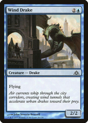 **4x FOIL Wind Drake** DGM MTG Dragon's Maze Common MINT blue