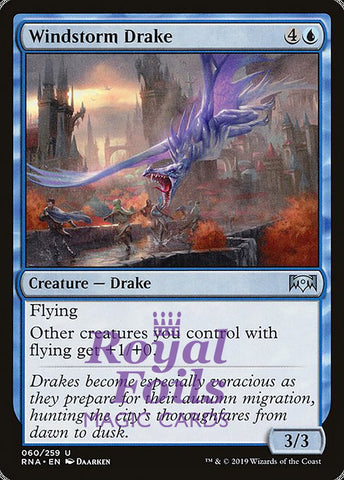 Windstorm Drake 2x FOIL RNA MTG Ravnica Allegiance Uncommon MINT blue